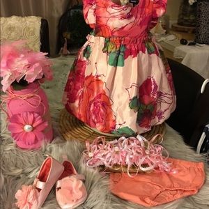 Baby dress set 4 piece